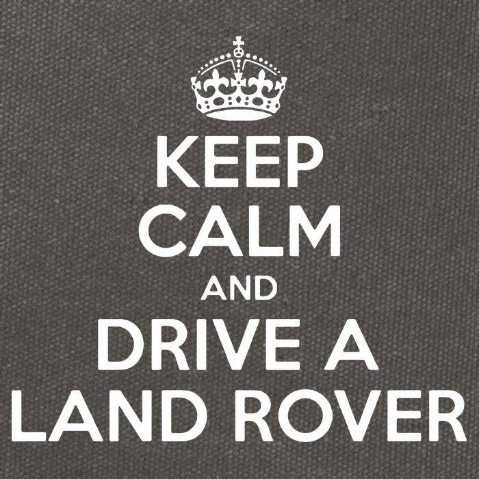 Keep Calm And Drive A Land Rover Funny Cotton Canvas Backpack