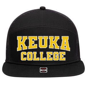 Keuka College Apparel Sports Fan 7 Panel Mesh Trucker Snapback Hat