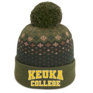 Keuka College Apparel Sports Fan The Baniff Cuffed Pom Beanie