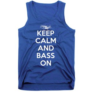 Keep Calm And Bass On Bass Fishing Gift Tank Top