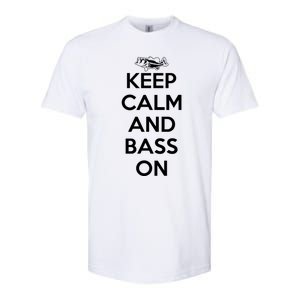 Keep Calm And Bass On Bass Fishing Gift Softstyle CVC T-Shirt