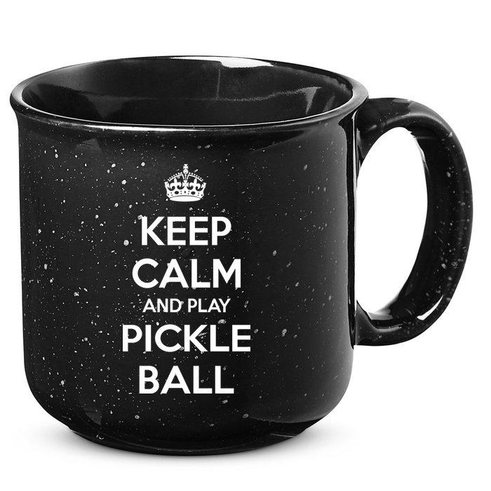 KEEP CALM AND PLAY PICKLEBALL 15oz Campfire Ceramic Mug