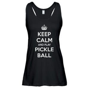 KEEP CALM AND PLAY PICKLEBALL Ladies Essential Flowy Tank