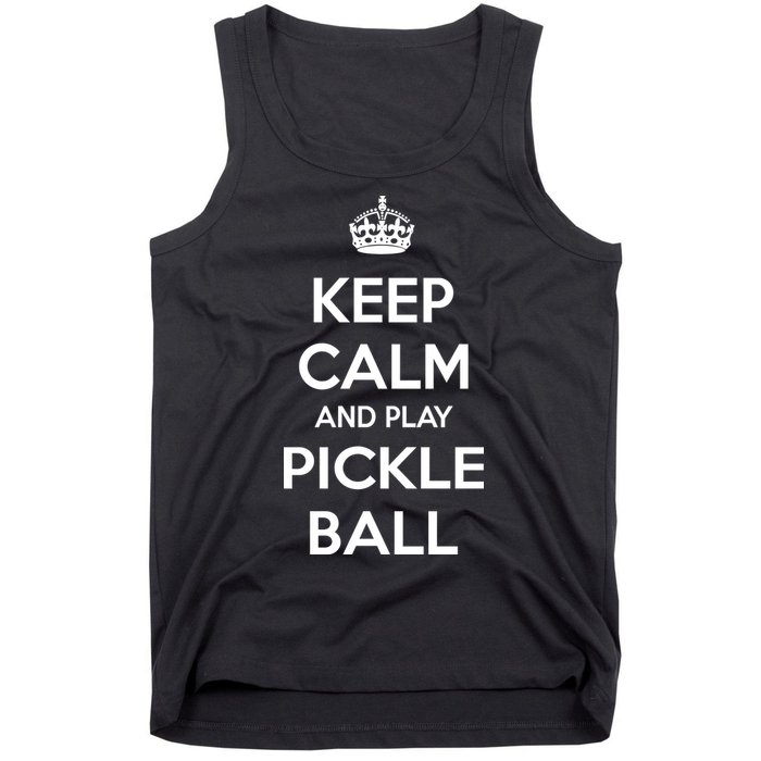 KEEP CALM AND PLAY PICKLEBALL Tank Top