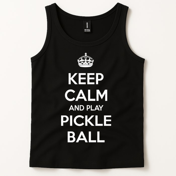 KEEP CALM AND PLAY PICKLEBALL Tank Top