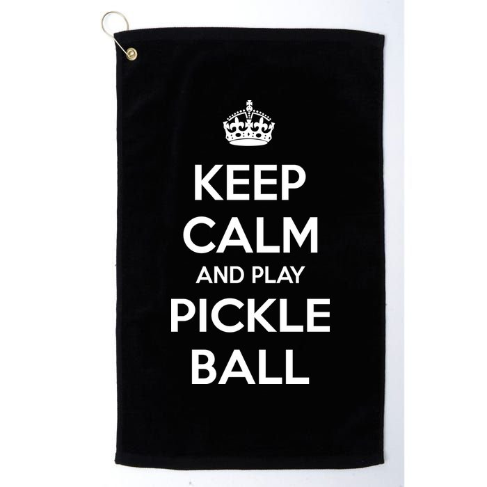KEEP CALM AND PLAY PICKLEBALL Golf Towel