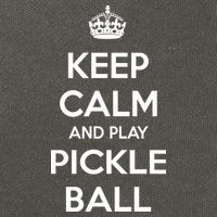 KEEP CALM AND PLAY PICKLEBALL Cotton Canvas Backpack