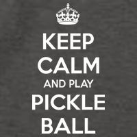KEEP CALM AND PLAY PICKLEBALL Vector Backpack