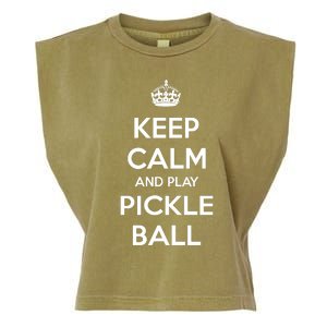 KEEP CALM AND PLAY PICKLEBALL Garment-Dyed Women's Muscle Tee