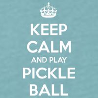 KEEP CALM AND PLAY PICKLEBALL Sueded Cloud Jersey T-Shirt
