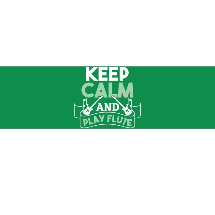 Keep Calm And Pay Flute Funny Flute Player Flute Lover Quote Bumper Sticker