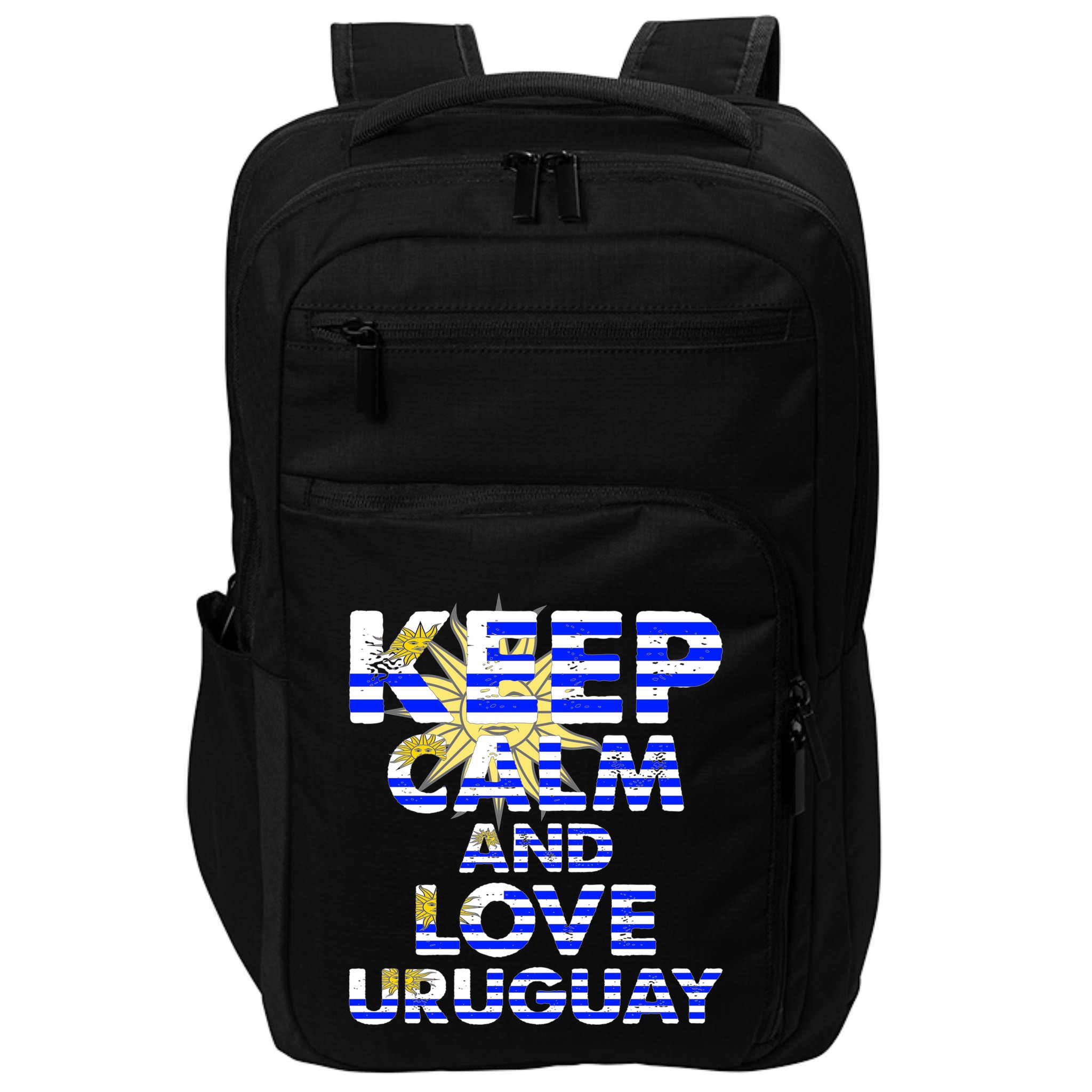 Keep Calm And Love Uruguay Impact Tech Backpack