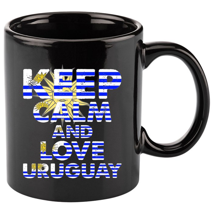 Keep Calm And Love Uruguay 11oz C Handle Ceramic Mug