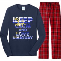 Keep Calm And Love Uruguay Long Sleeve Pajama Set