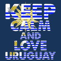 Keep Calm And Love Uruguay 16 in Basic Backpack