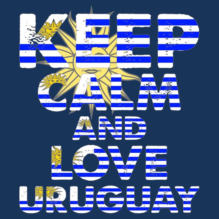 Keep Calm And Love Uruguay 16 in Basic Backpack