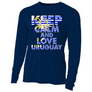 Keep Calm And Love Uruguay Cooling Performance Long Sleeve Crew