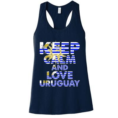 Keep Calm And Love Uruguay Womens Tank Top