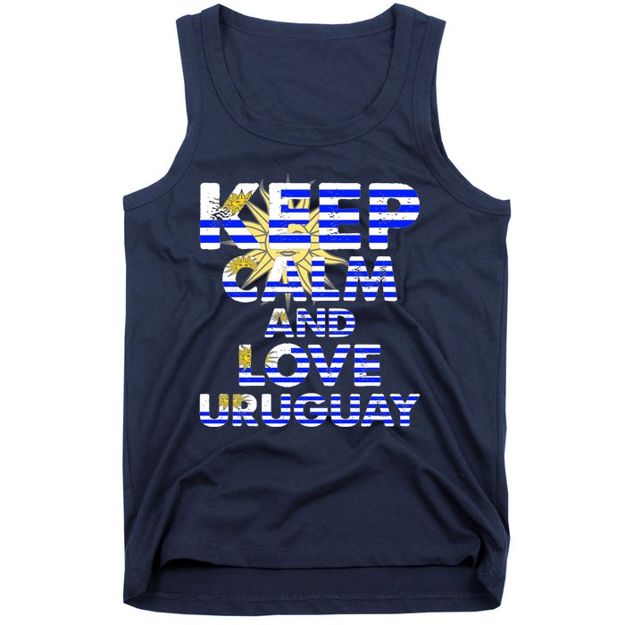 Keep Calm And Love Uruguay Tank Top