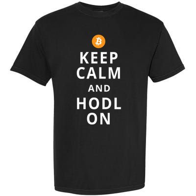 Keep Cam And Hodl On Bitcoin Garment-Dyed Heavyweight T-Shirt
