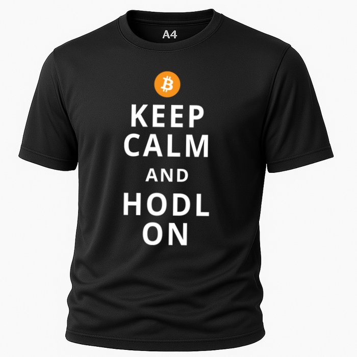 Keep Cam And Hodl On Bitcoin Performance Shirt
