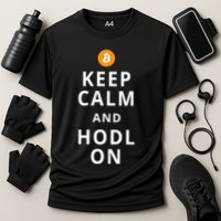 Keep Cam And Hodl On Bitcoin Performance Shirt