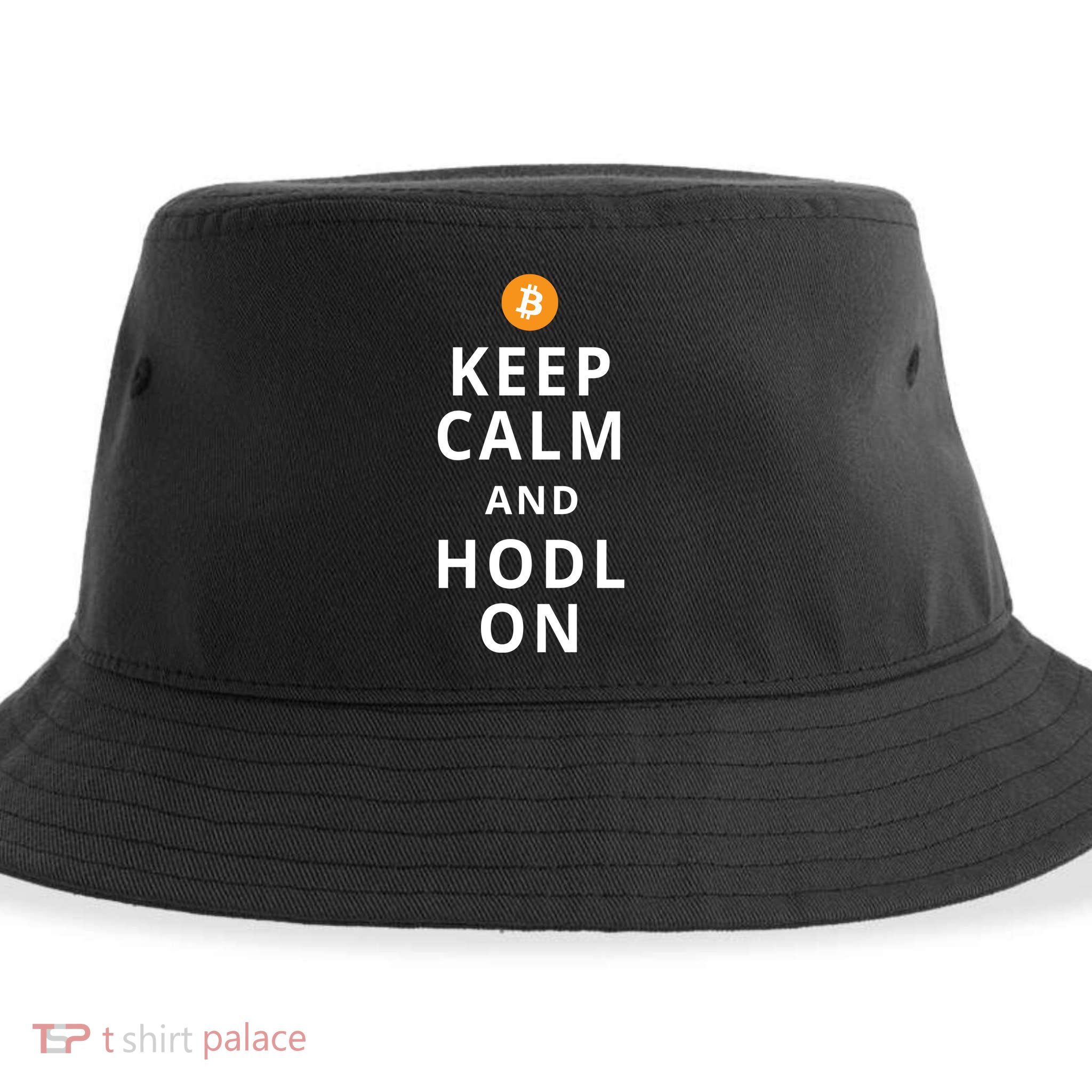 Keep Cam And Hodl On Bitcoin Sustainable Bucket Hat