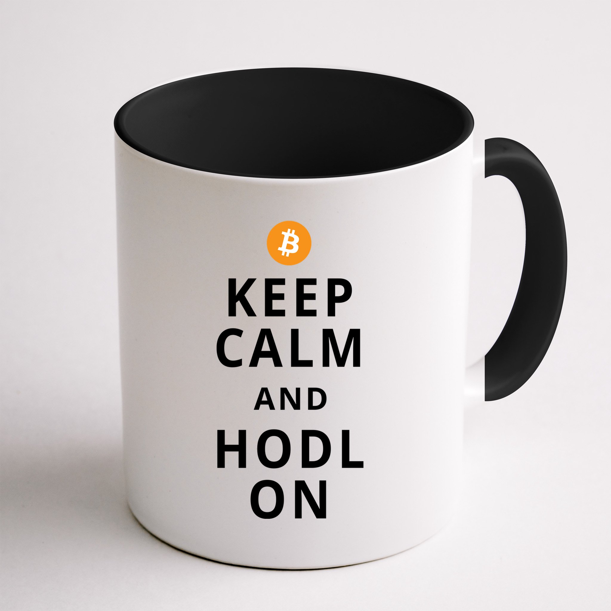 Keep Cam And Hodl On Bitcoin Mug