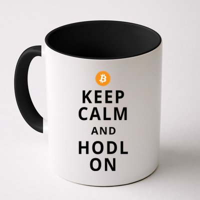 Keep Cam And Hodl On Bitcoin Mug