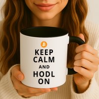 Keep Cam And Hodl On Bitcoin Mug