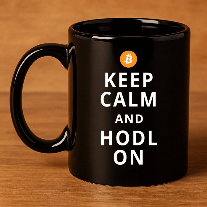 Keep Cam And Hodl On Bitcoin 11oz C Handle Ceramic Mug