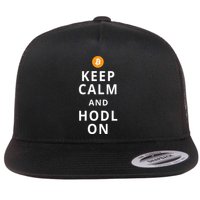 Keep Cam And Hodl On Bitcoin Flatbill Hat