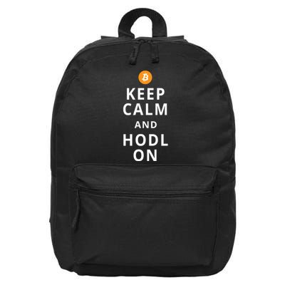 Keep Cam And Hodl On Bitcoin 16 in Basic Backpack