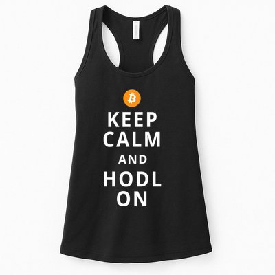Keep Cam And Hodl On Bitcoin Womens Tank Top