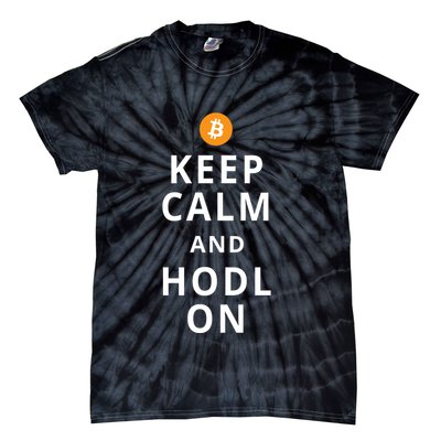 Keep Cam And Hodl On Bitcoin Tie-Dye T-Shirt