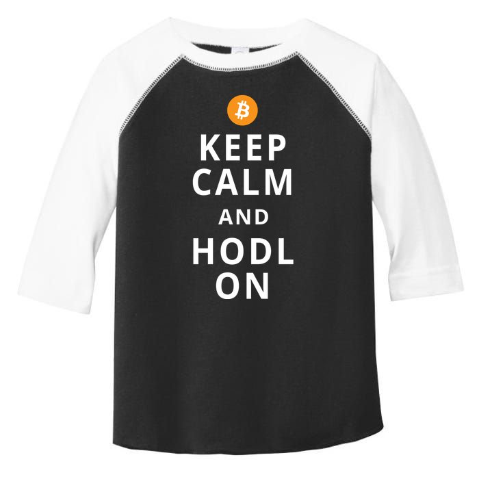 Keep Cam And Hodl On Bitcoin Toddler Fine Jersey T-Shirt