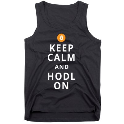Keep Cam And Hodl On Bitcoin Tank Top