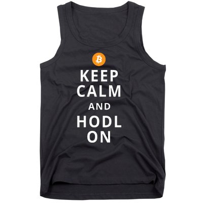 Keep Cam And Hodl On Bitcoin Tank Top