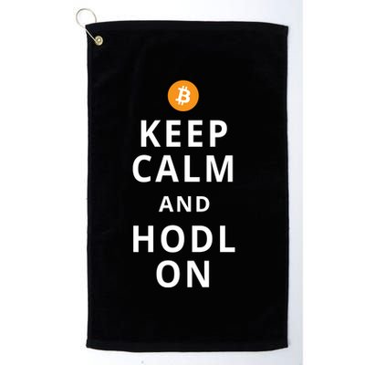 Keep Cam And Hodl On Bitcoin Golf Towel