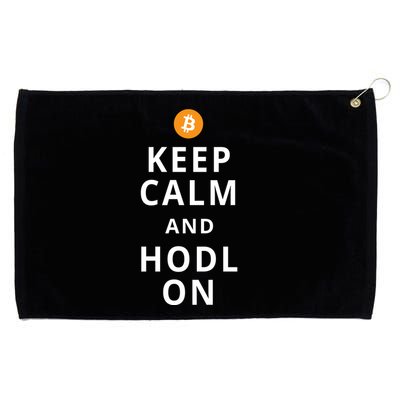 Keep Cam And Hodl On Bitcoin Grommeted Golf Towel