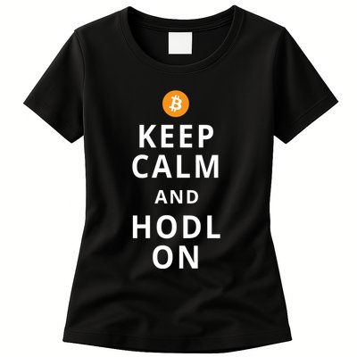 Keep Cam And Hodl On Bitcoin Womens T-Shirt