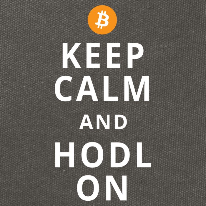 Keep Cam And Hodl On Bitcoin Cotton Canvas Backpack