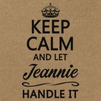 Keep Calm And Let Jeans Handle It Funny Name Gift Cotton Canvas Backpack