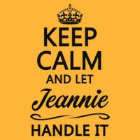 Keep Calm And Let Jeans Handle It Funny Name Gift Pom Pom 12in Knit Beanie