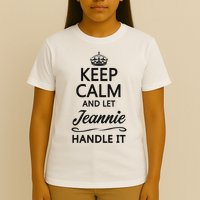 Keep Calm And Let Jeans Handle It Funny Name Gift T-Shirt