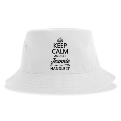 Keep Calm And Let Jeans Handle It Funny Name Gift Sustainable Bucket Hat
