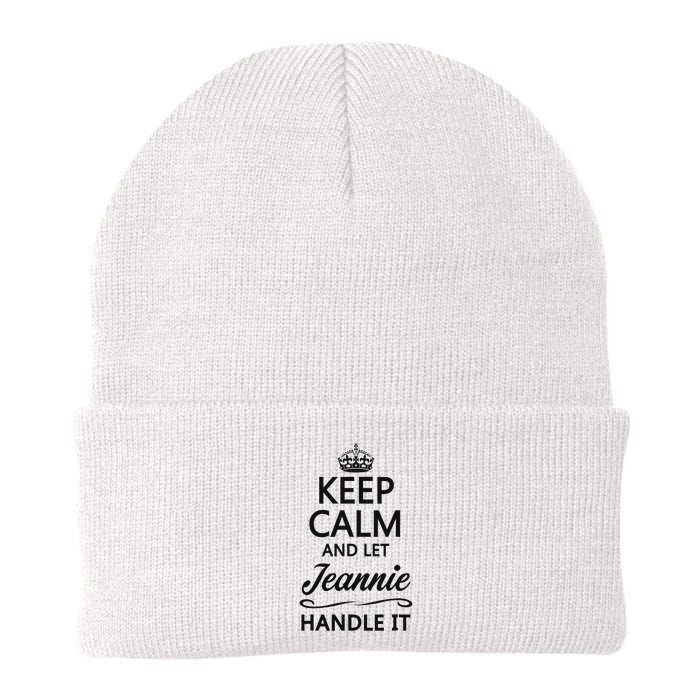 Keep Calm And Let Jeans Handle It Funny Name Gift Beanie