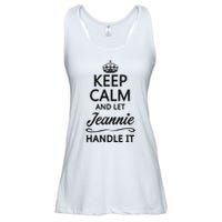 Keep Calm And Let Jeans Handle It Funny Name Gift Ladies Essential Flowy Tank