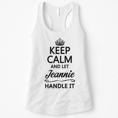 Keep Calm And Let Jeans Handle It Funny Name Gift Womens Tank Top
