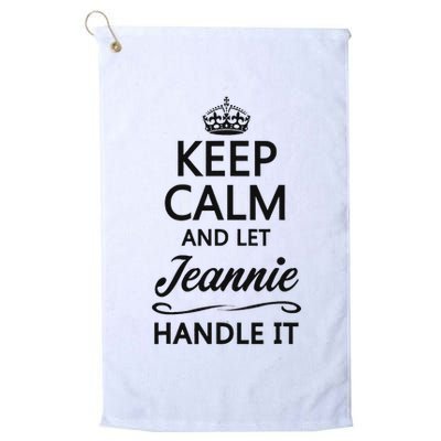 Keep Calm And Let Jeans Handle It Funny Name Gift Golf Towel
